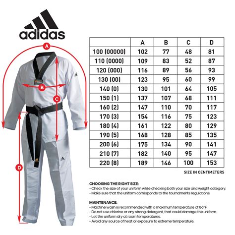 tenis de taekwondo adidas|adidas taekwondo uniform size chart.